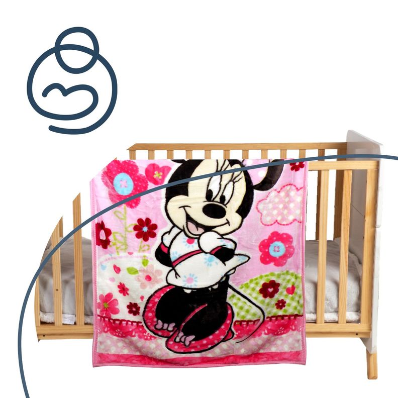 Cobertor de Cuna Minnie Rosado Disney-4