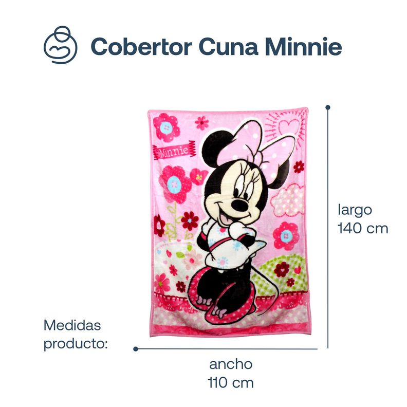 Cobertor de Cuna Minnie Rosado Disney-6