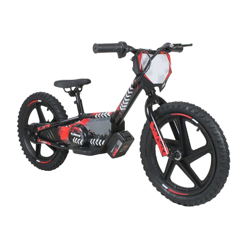 Bicicleta Moto Eléctrica E-Bike BeRide Aro 16 Roja-0