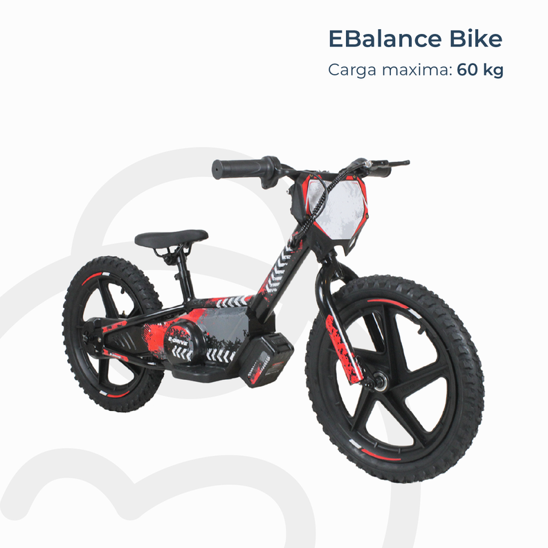 Bicicleta Moto Eléctrica E-Bike BeRide Aro 16 Roja-9