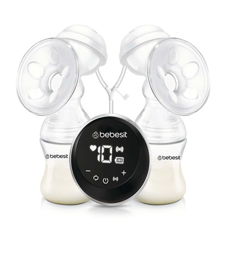 Sacaleche Extractor Leche Materna Electrico Doble Bebesit Blanco