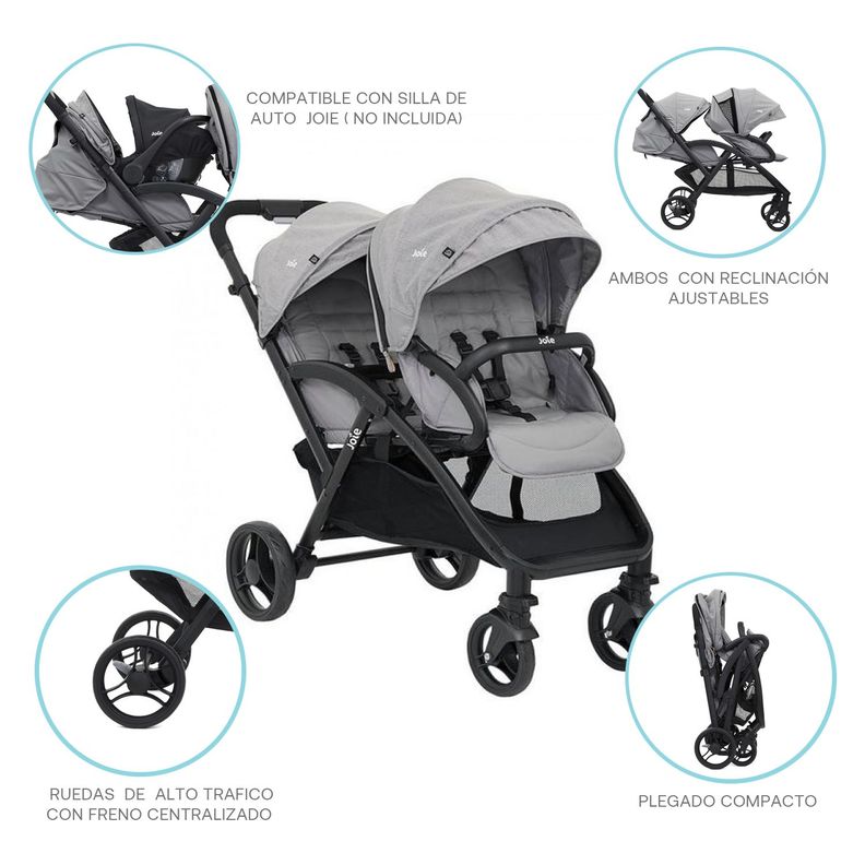 Coche Paseo Evalite Duo Pebble Joie-4