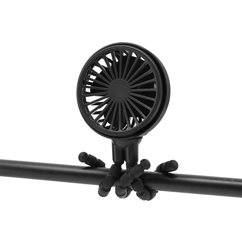 Ventilador 360  multifuncional auto coche Bebe montable-0