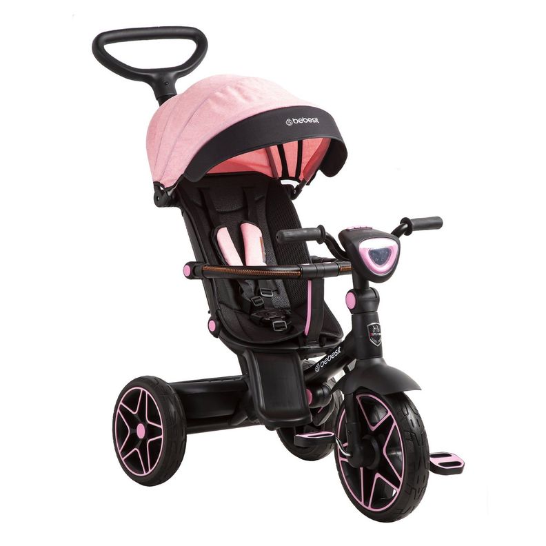 Triciclo Infantil Explorer Rosado Bebesit-0