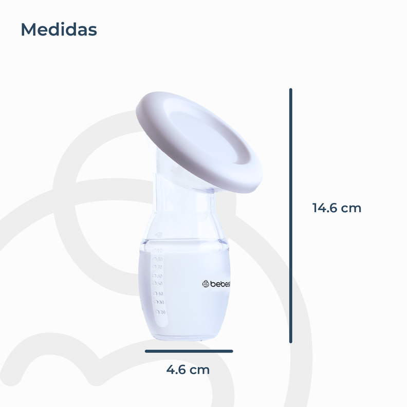 Pack x 2 Colector Extractor Manual de Leche Materna Bebesit-3