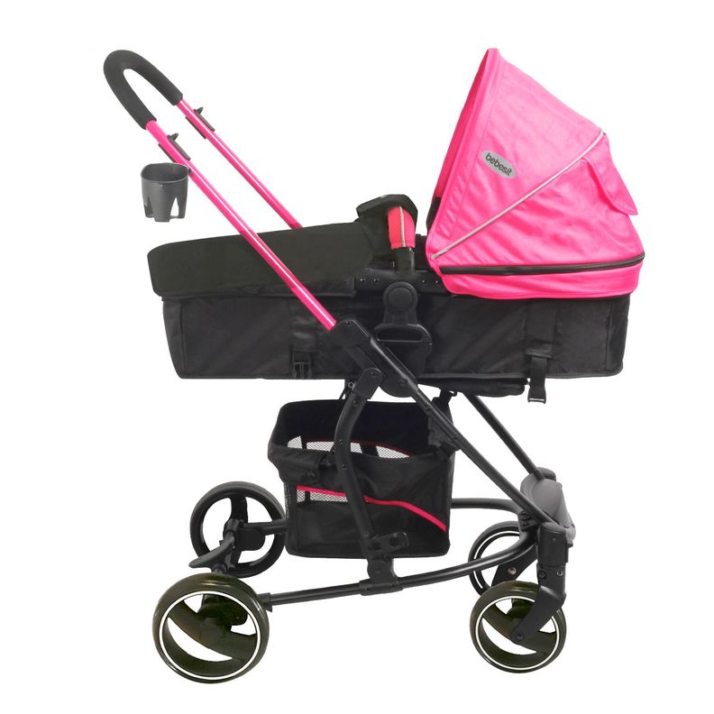 Coche Travel System Alfa Nuevo Rosado-2