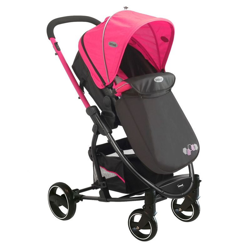 Coche Travel System Alfa Nuevo Rosado-4