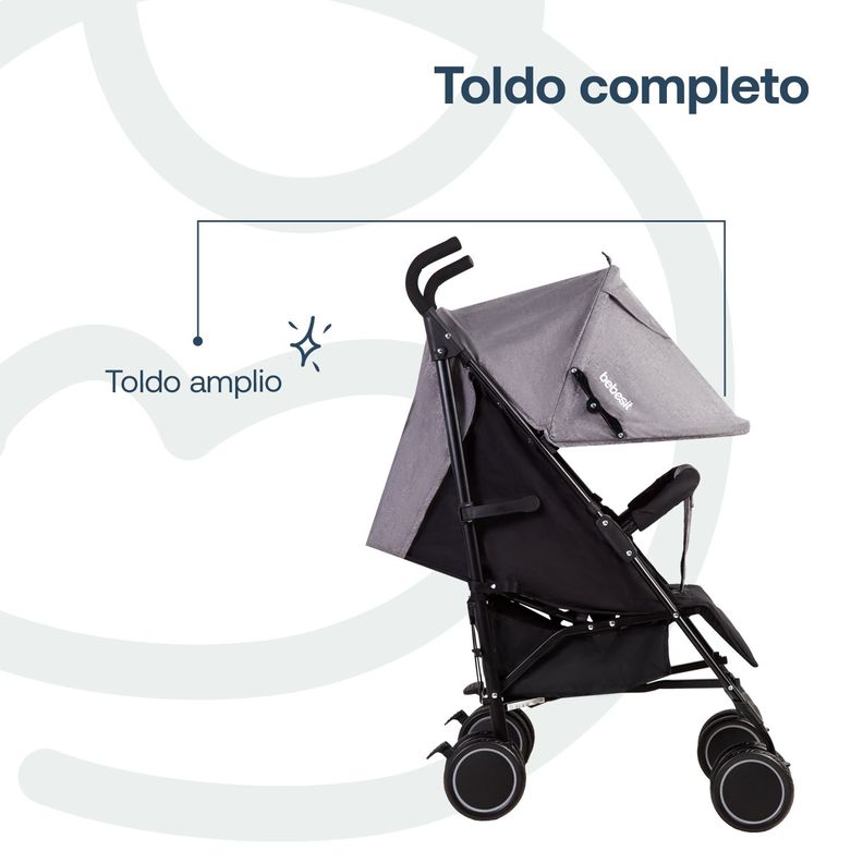 Coche Paragua Khronos Gris Oscuro-4