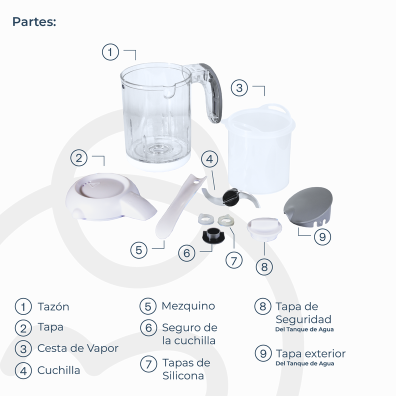 Procesadora de Alimentos Digital Bebes Bebesit-7