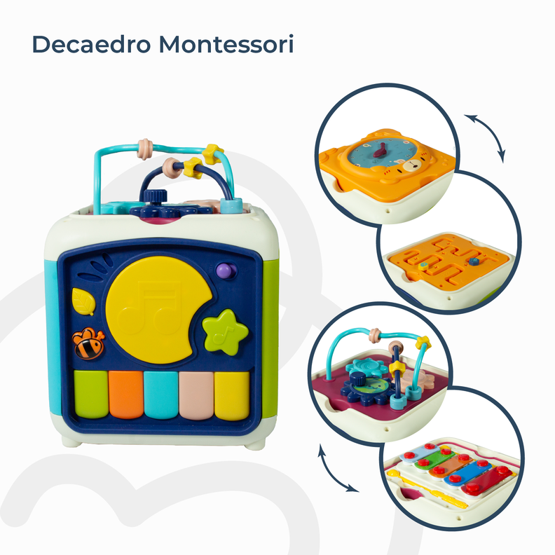 Juguete Decaedro Cubo Interactivo Montessori Aprendizaje-7