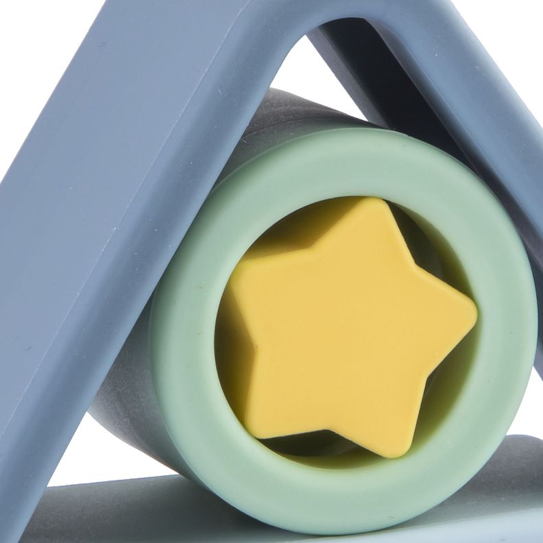 Juguete Montessori Geometria Silicona Azul-1