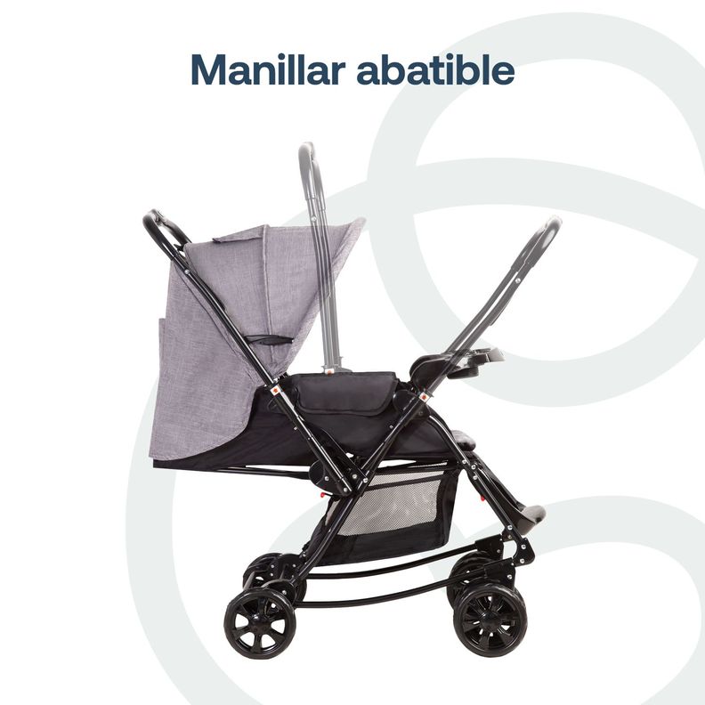 Coche Cuna Balancin SX Gris Melange Bebesit-4