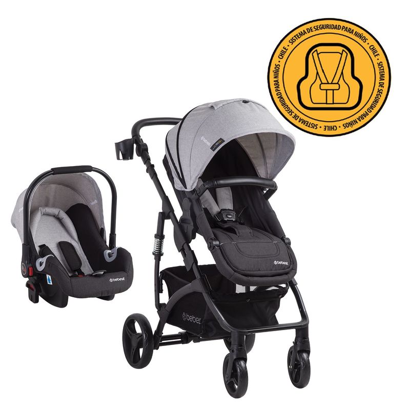 Coche Travel System Explorer LX Gris-7