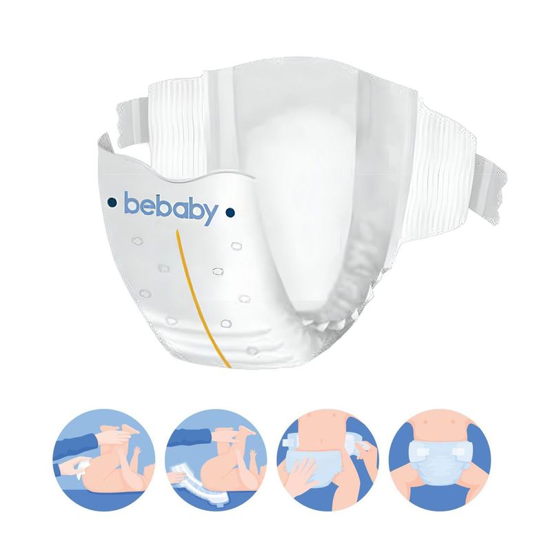 Pañales BeBaby Premium By Bebesit XG 56u Hipoalergénico-4