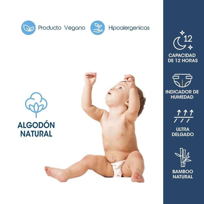 Pañales BeBaby Premium By Bebesit XG 56u Hipoalergénico-5