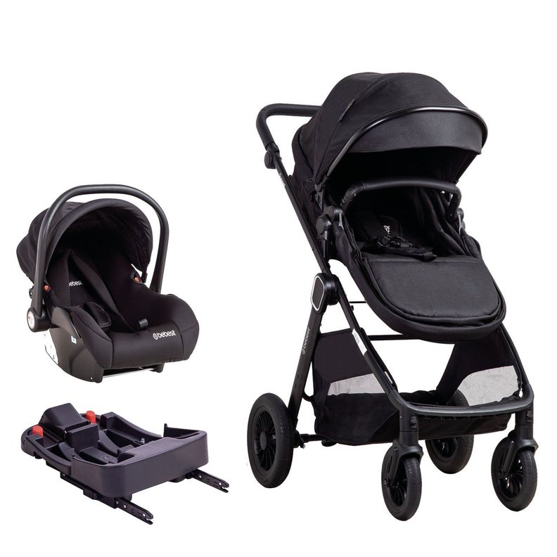 Coche Cuna Travel System Isofix Sunset Premium Negro Bebesit-0