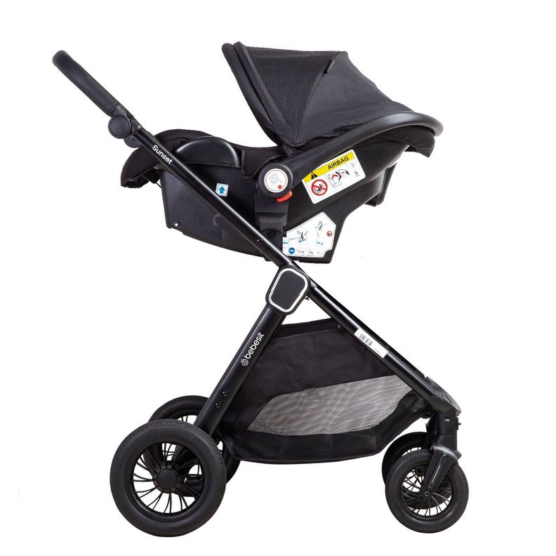 Coche Cuna Travel System Isofix Sunset Premium Negro Bebesit-4