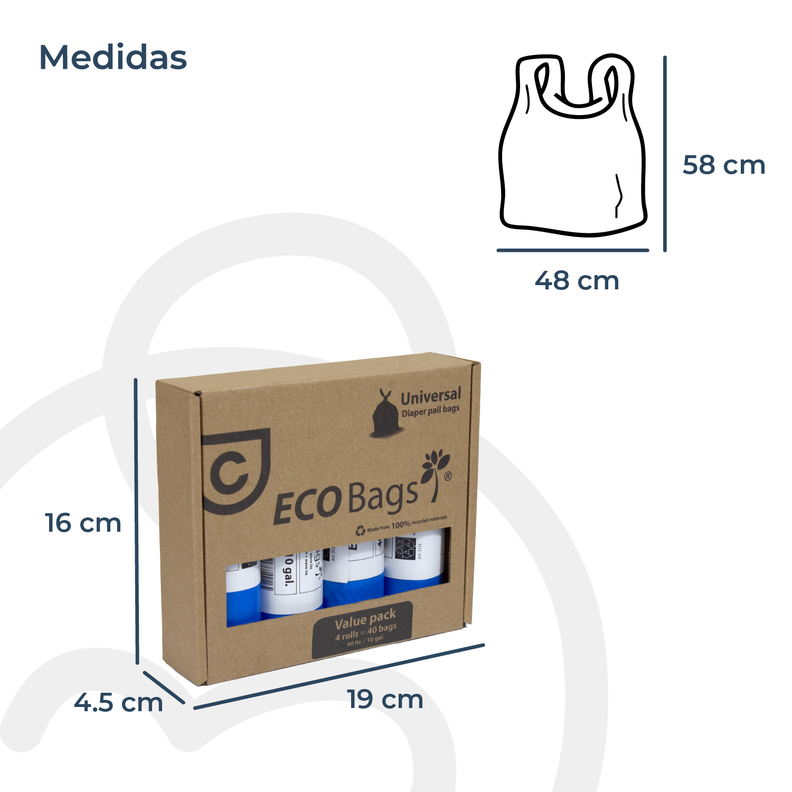 Bolsas Basura EcoBags 4x40 Bebesit-4