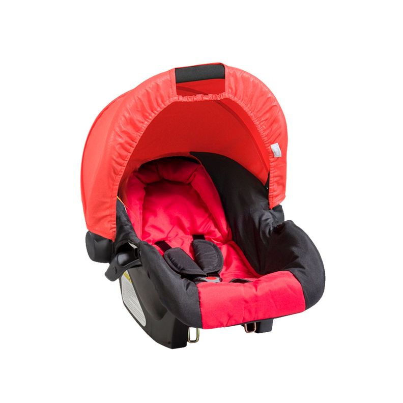 Coche Travel System Fox Negro con Rojo Bebesit-2