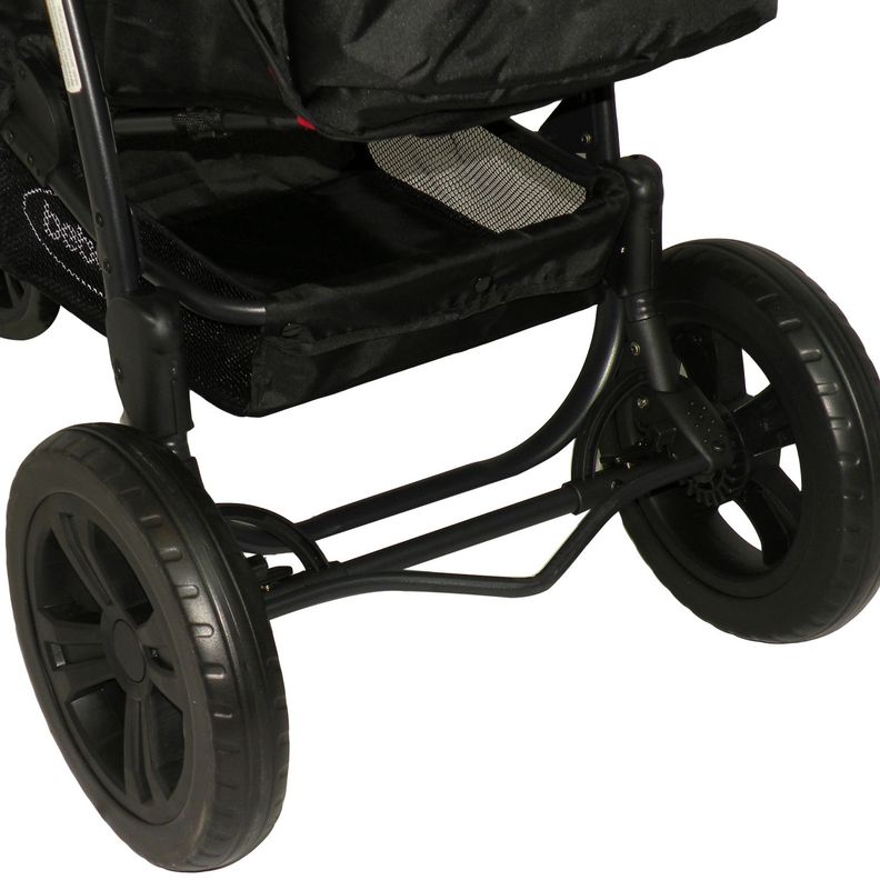 Coche Travel System Fox Negro con Rojo Bebesit-3
