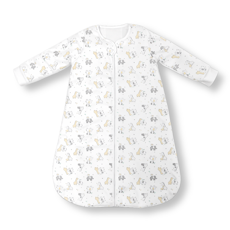 Saco de Dormir para Bebe Diseno de Animales Talla M 81 cm Blanco