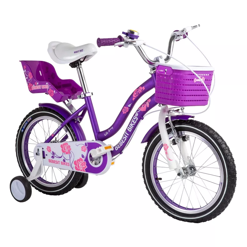 Bicicleta Infantil Queen Aro 16 Morada Bebesit Morado
