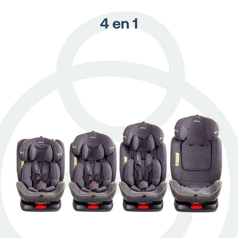 Silla de Auto Convertible Supra 360° Gris-7
