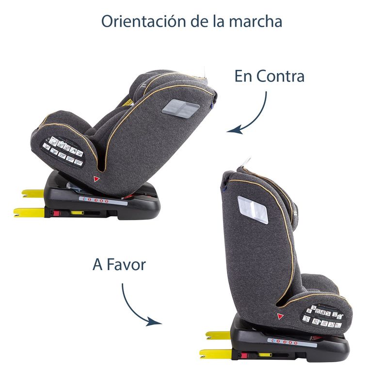 Silla de Auto Convertible Supra 360° Gris-1