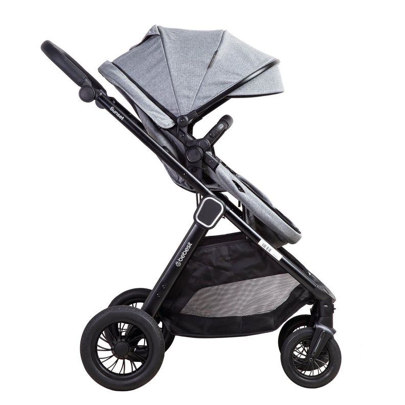 Coche Cuna Travel System Isofix Sunset Premium Gris Bebesit-2