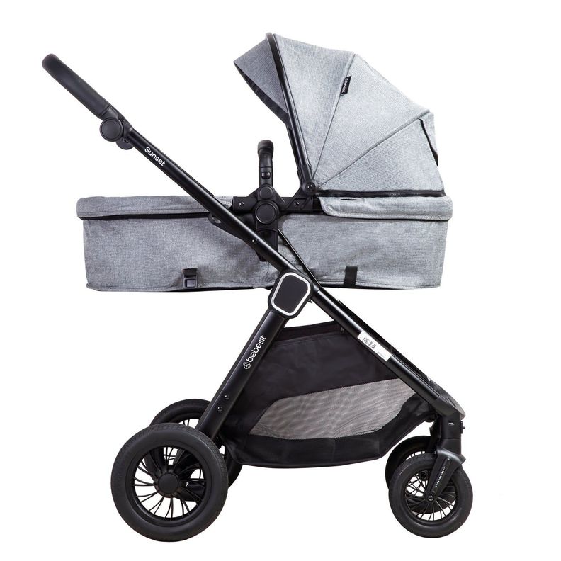 Coche Cuna Travel System Isofix Sunset Premium Gris Bebesit-3