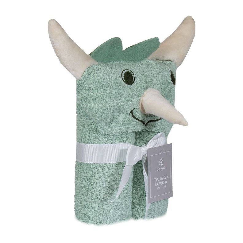 Toalla Capucha Dinosaurio Bebesit-1
