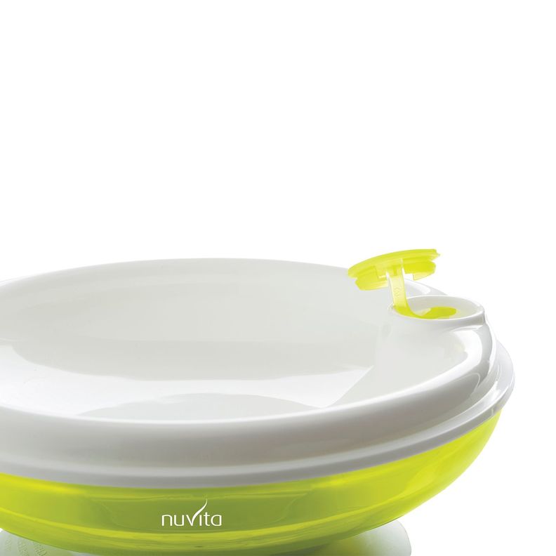 Plato con tapa para microonda Verde PPPL0027-3