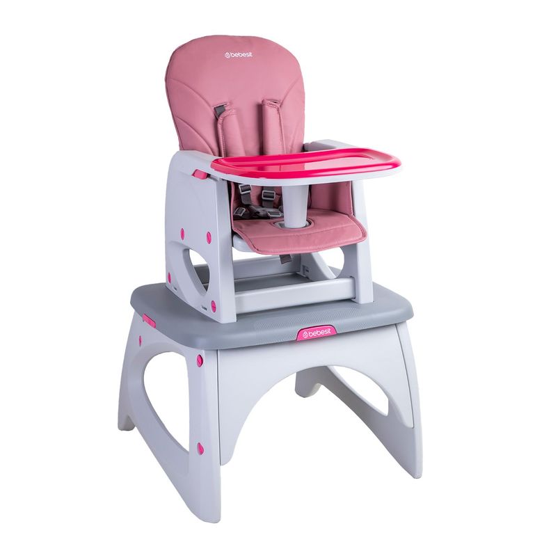 Silla de Comer Escritorio Balancin Eat&Swing Rosa Bebesit-0