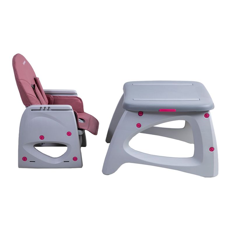 Silla de Comer Escritorio Balancin Eat&Swing Rosa Bebesit-6
