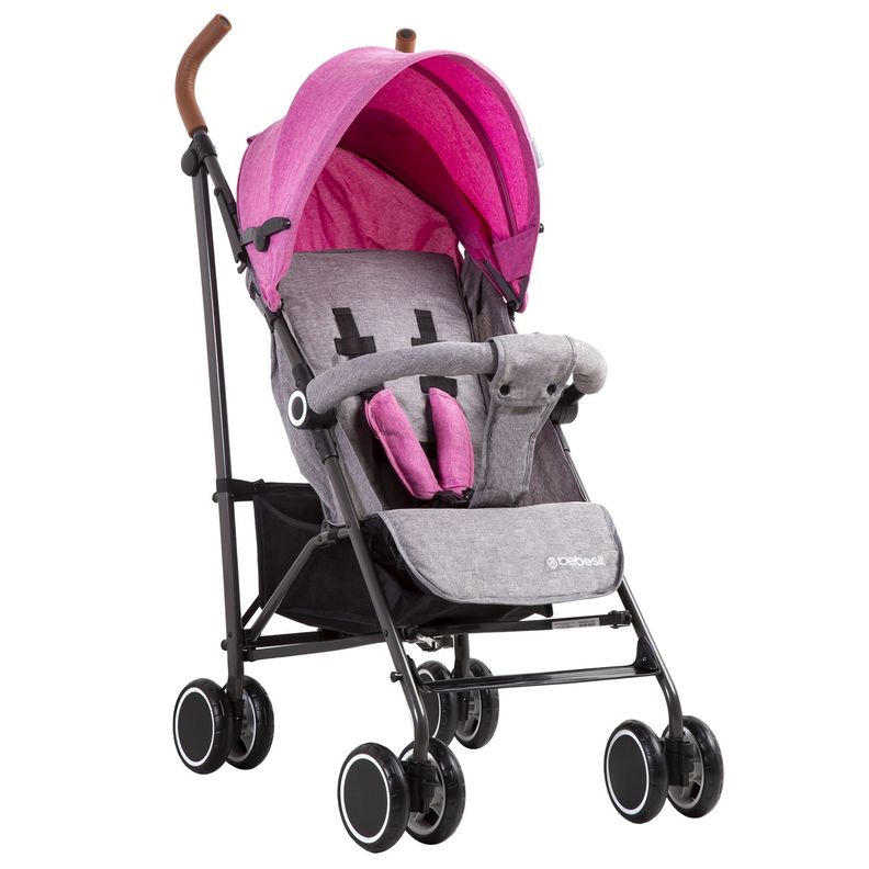 Coche Paragua Clap - Melange Rosado-0