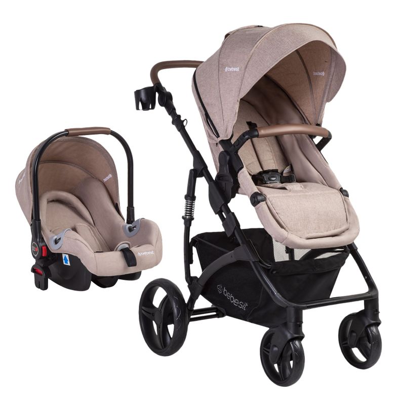 Coche Cuna Travel System Quest LX Beige Bebesit-0