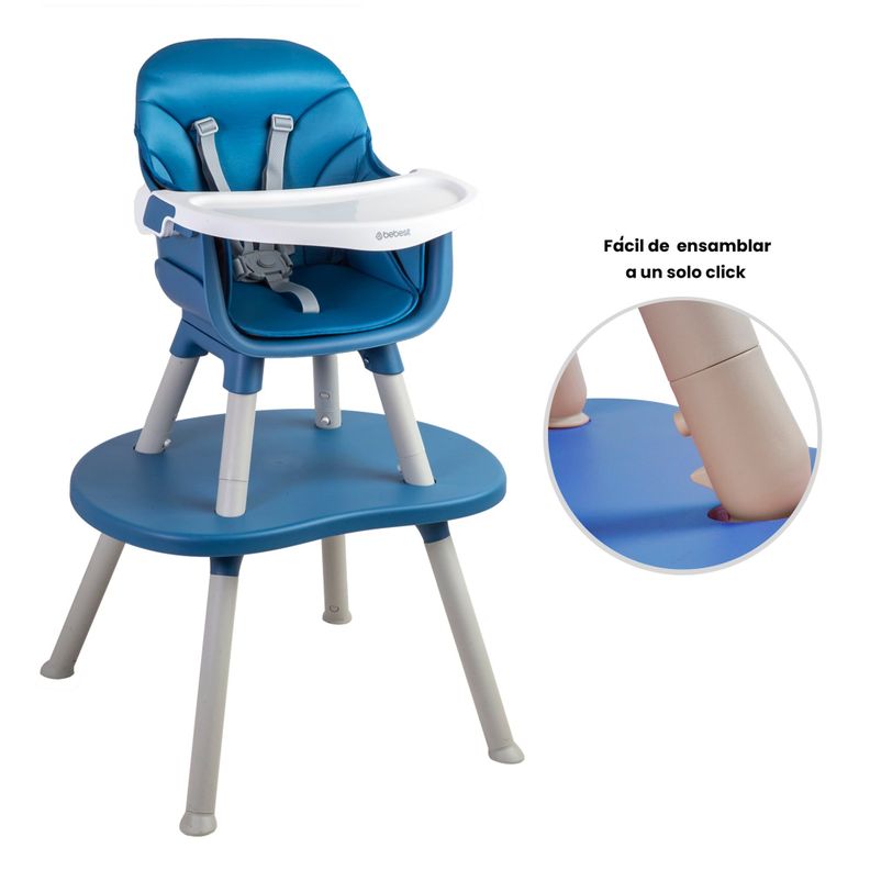 Silla de Comer Baby Desk 4 en 1 azul Bebesit-4