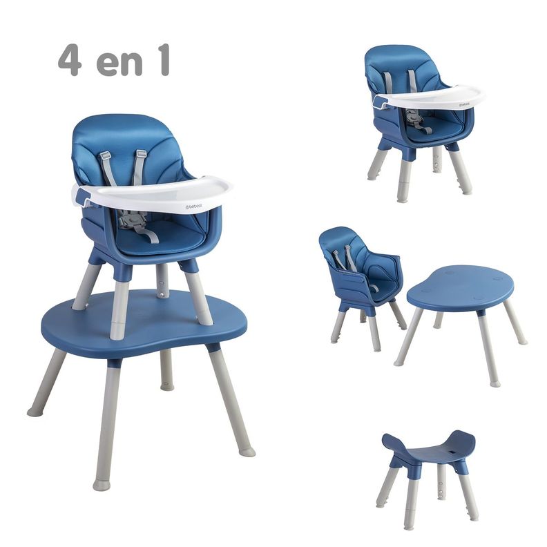 Silla de Comer Baby Desk 4 en 1 azul Bebesit-6