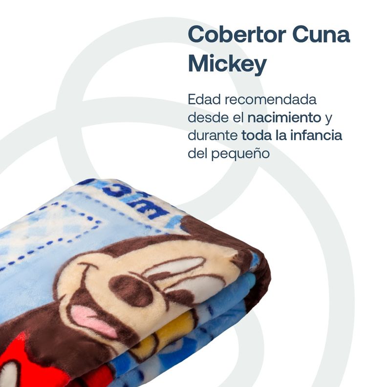 Cobertor de Cuna Mickey Celeste Disney-1