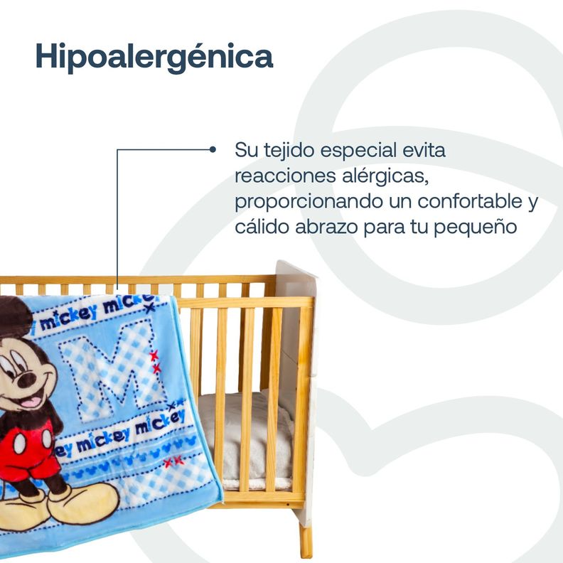 Cobertor de Cuna Mickey Celeste Disney-2