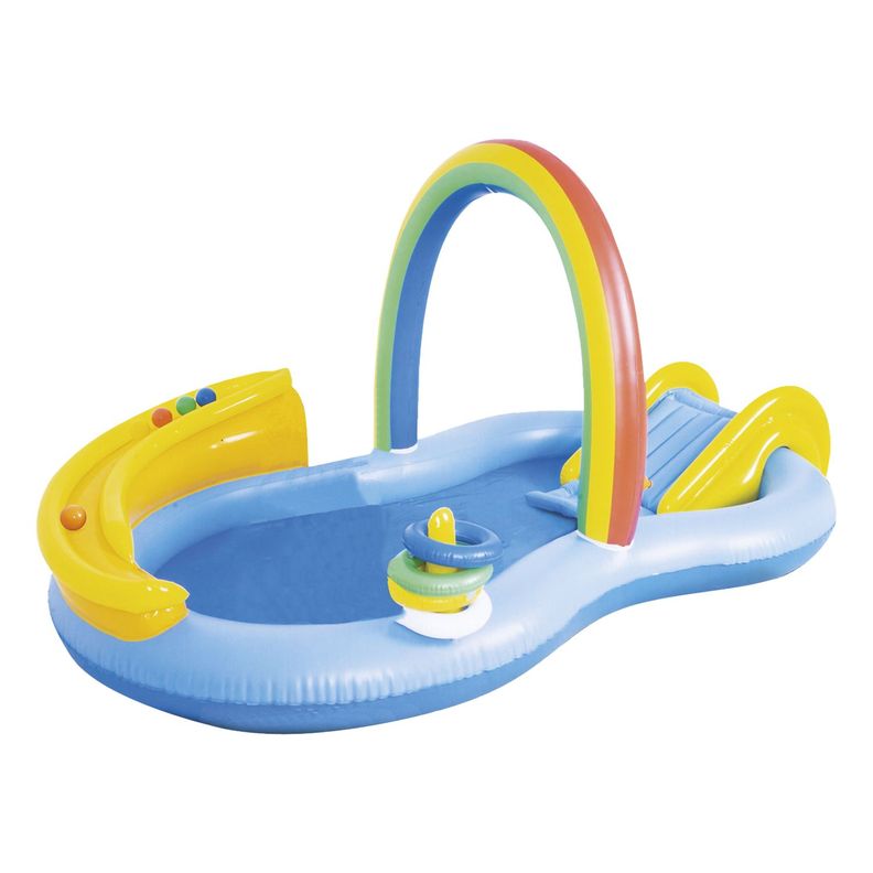 Piscina Centro de Juegos Arcoiris tobogan Aspersor Be Splash-0