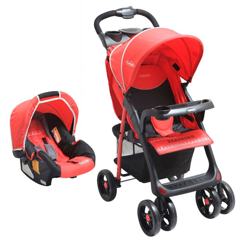 Coche Travel System Jazz Rojo Bebesit-0