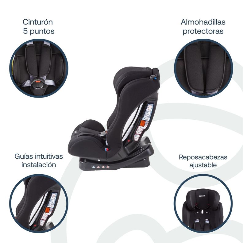 Silla de Auto Bebesit Orbit Negra-2