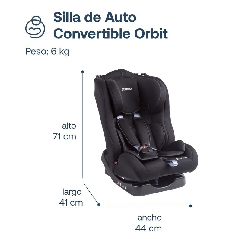 Silla de Auto Bebesit Orbit Negra-7