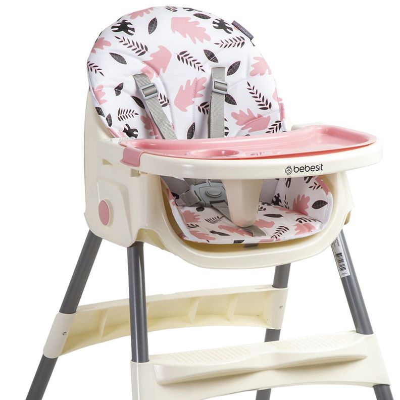 Silla de Comer Steps Rosada Bebesit-3