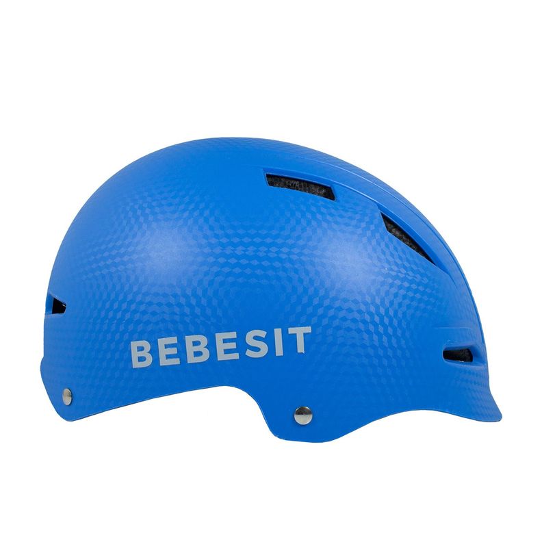 Casco Bicicleta Regulable Certificación Europea Niño Niña Azul-1