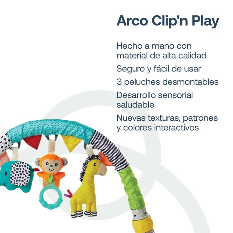 Juguete Bebé Clip n´ Play Travel Arch 6368 Infantino-1