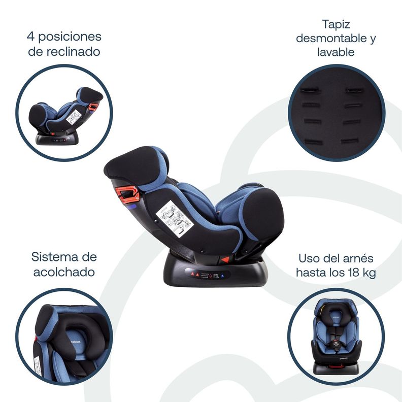 Silla de Auto Orbit Lx Azul Bebesit-3