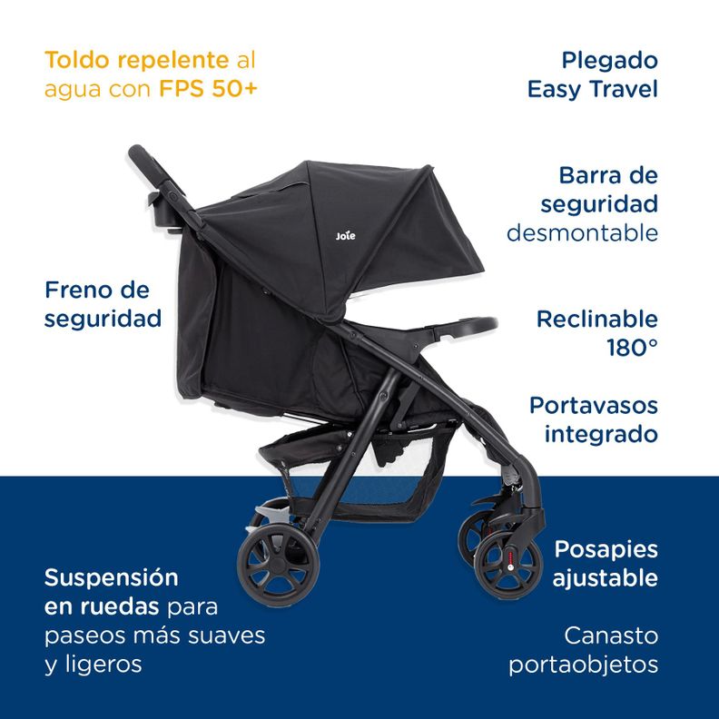 Coche de Paseo Muze Lx Coal Joie-6