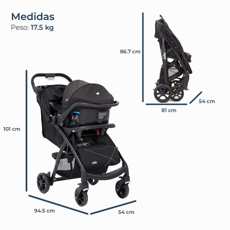 Coche de Paseo Muze Lx Coal Joie-9